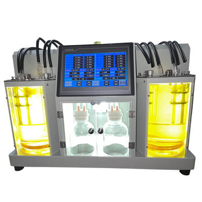 ASTM D445 2 banhos Instrumento de ensaio de viscosidade de laboratório Teste de viscosidade cinemática automática Analisador de viscosidade automático