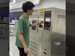 Câmara de teste de umidade e temperatura constante programável 408L com tela sensível ao toque