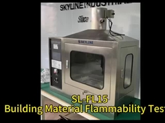 EN 11925-2 Teste de inflamabilidade de materiais de construção com controlo de ecrã táctil