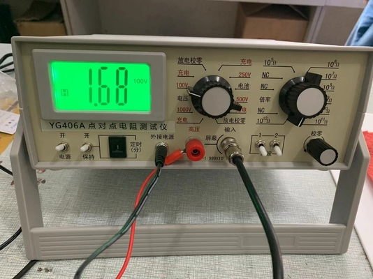 Testador de resistividade de superfície de tela digital EN 1149-1 / EN 1149-2 AATCC 76