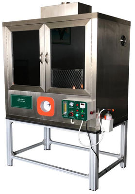 comprar BS 5852/ EN 1021 Testador de inflamabilidade padrão com estrutura de aço inoxidável e altura de chama de 35 mm para equipamento de ensaio de móveis Fabricação em linha