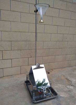 AATCC42 Tester de penetração de impacto de tecido com 610 mm de altura de cone 335x285x1080 mm