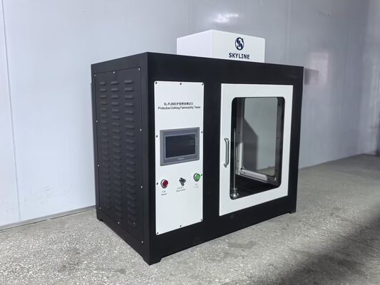comprar Testador de Inflamabilidade para Vestuário de Proteção ISO 15025 com Construção em Aço Inoxidável e Aplicação Automática de Chama Fabricação em linha
