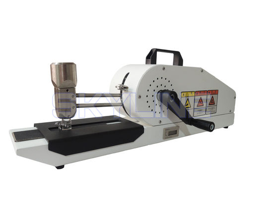 Firmeza de cor CrockMeter manual da tela do equipamento de testes de matéria têxtil para o método 8 do teste de AATCC