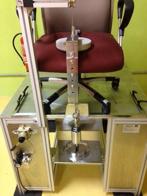 Bom preço Câmara dianteira do teste de estabilidade de Seat da cadeira do escritório do equipamento de testes da mobília de BIFMA X5.1 on-line