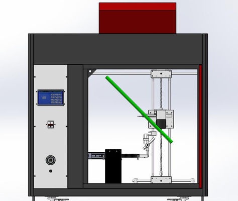 Bom preço Tempo de queima de 15 segundos Equipamento de ensaio de inflamabilidade totalmente ajustável com comprimento de fios testados de 600 mm on-line