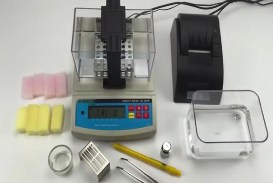 Máquina de ensaio da densidade aparente e da densidade húmida do material Teste de densidade do produto da esponja de espuma