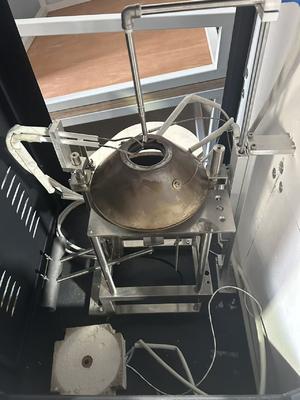 Teste de ignibilidade e inflamabilidade de materiais de construção ISO 5657