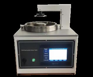 Bom preço Vestuário de Proteção EN 1149-3 Testador de Decaimento de Carga Eletrostática com Tela Sensível ao Toque Colorida de Alta Definição, Módulo de Descarga de Alta Tensão e Sensor de Detecção Eletrostática de Alta Precisão on-line
