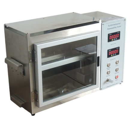 Bom preço Verificador horizontal da inflamabilidade do bocal Dia9.5mm do fogo, máquina de testes da inflamabilidade de FMVSS 302 on-line